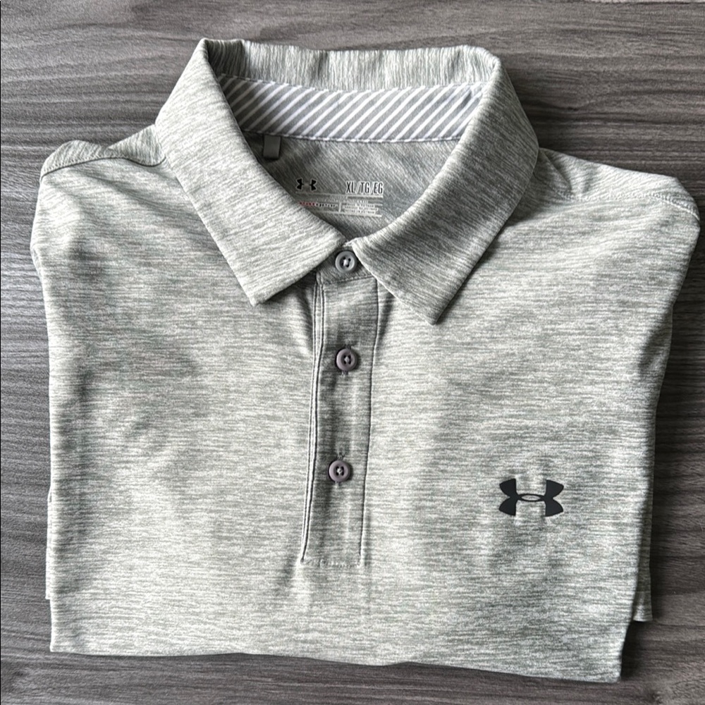 Under Armour Men's Gray Polo Shirt